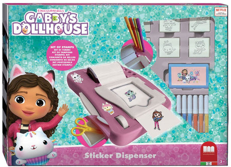 Multiprint Gabby's Dollhouse Sticker Machine Set