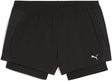 Puma w run velocity 2in1 3 short dames sportbroek - black