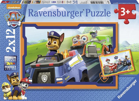 Ravensburger Paw Patrol Puzzle - Pfotenpatrouille in Aktion, 2x12st.