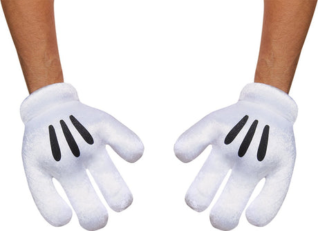 Disguise disney - mickey mouse, mickey mouse handschoenen, één maat volwassenen