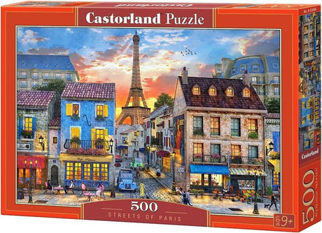 Castorland Straßen von Paris – Puzzle – 500 Teile – Satin-Finish – perfekte Passform – europäische Qualität