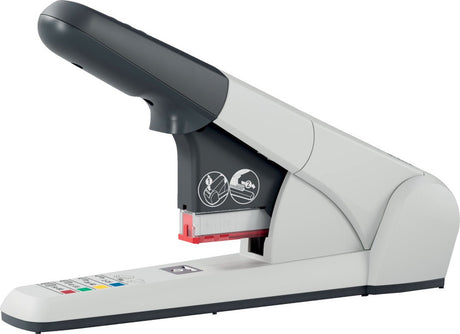 Leitz Hochleistungshefter – Heften bis zu 80 Blatt – inklusive Heftklammerkassetten und Heftklammern – Silber