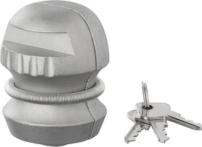 Proplus compact koppelingsslot ø 50 mm – voor caravan en aanhanger – inclusief 2 sleutels – zilver