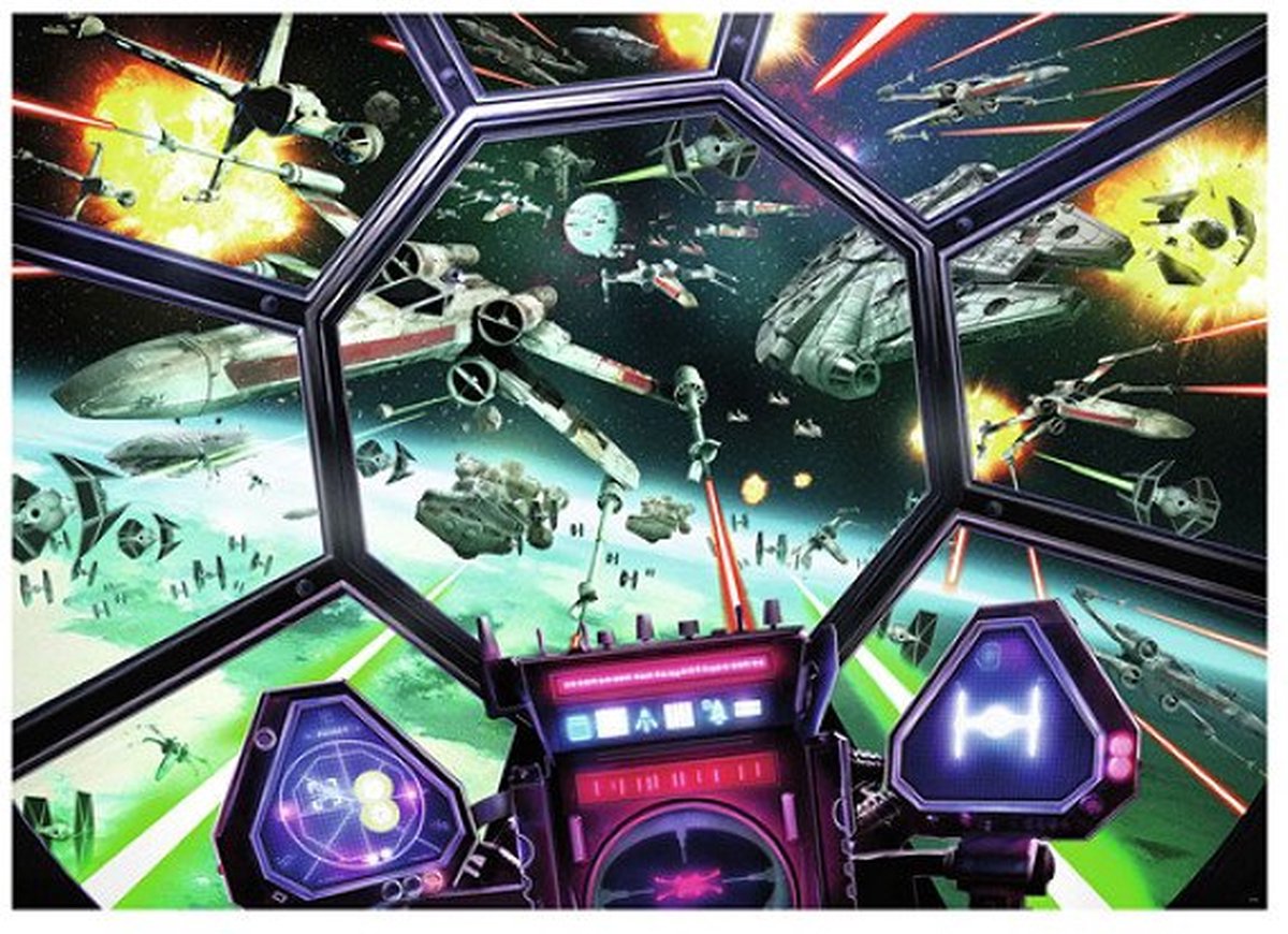 Ravensburger Puzzle Star Wars Tie Fighter Cockpit, 1000 Teile.