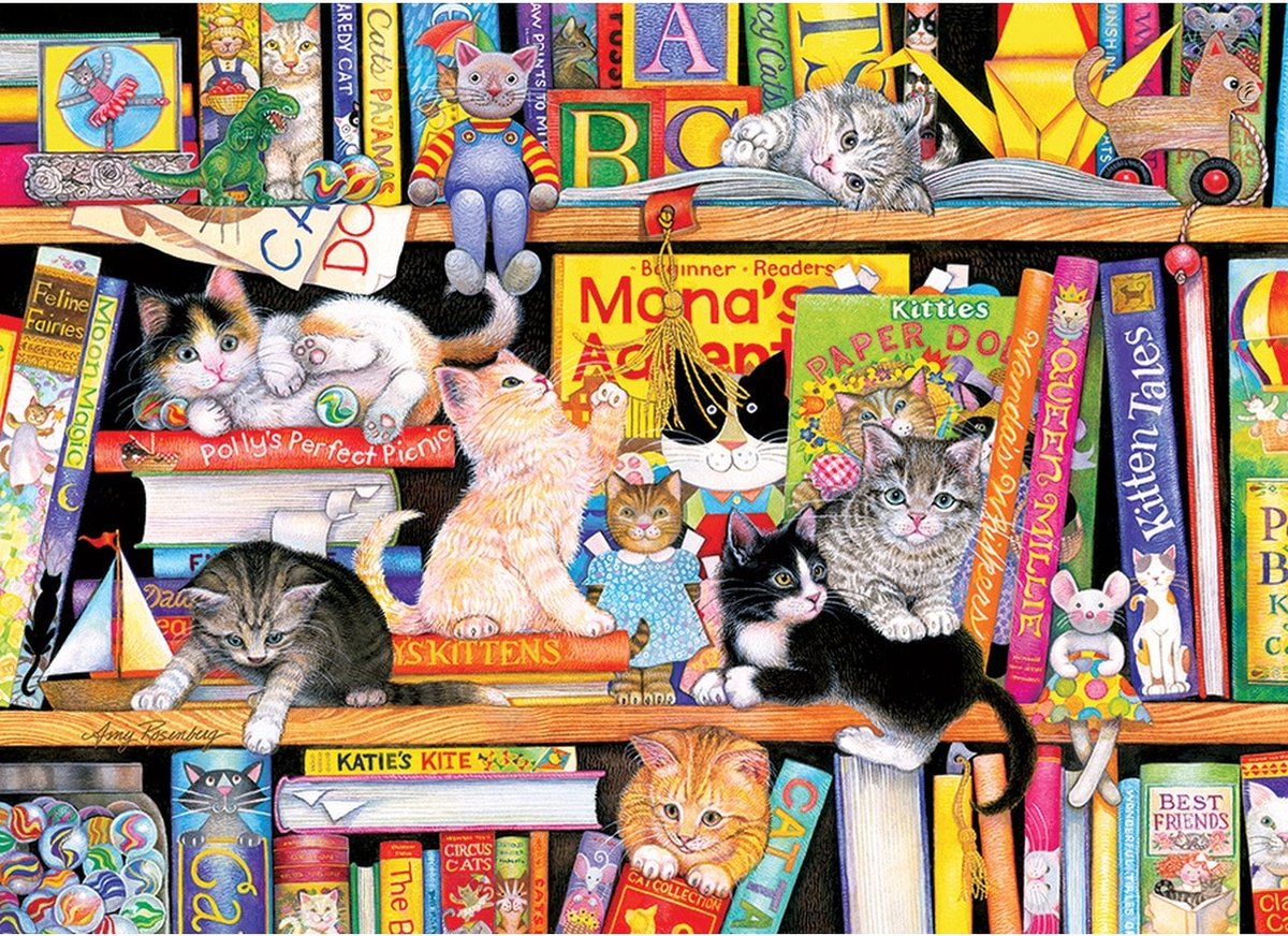 Cobble hill legpuzzel family: storytime kitties 350 stukjes