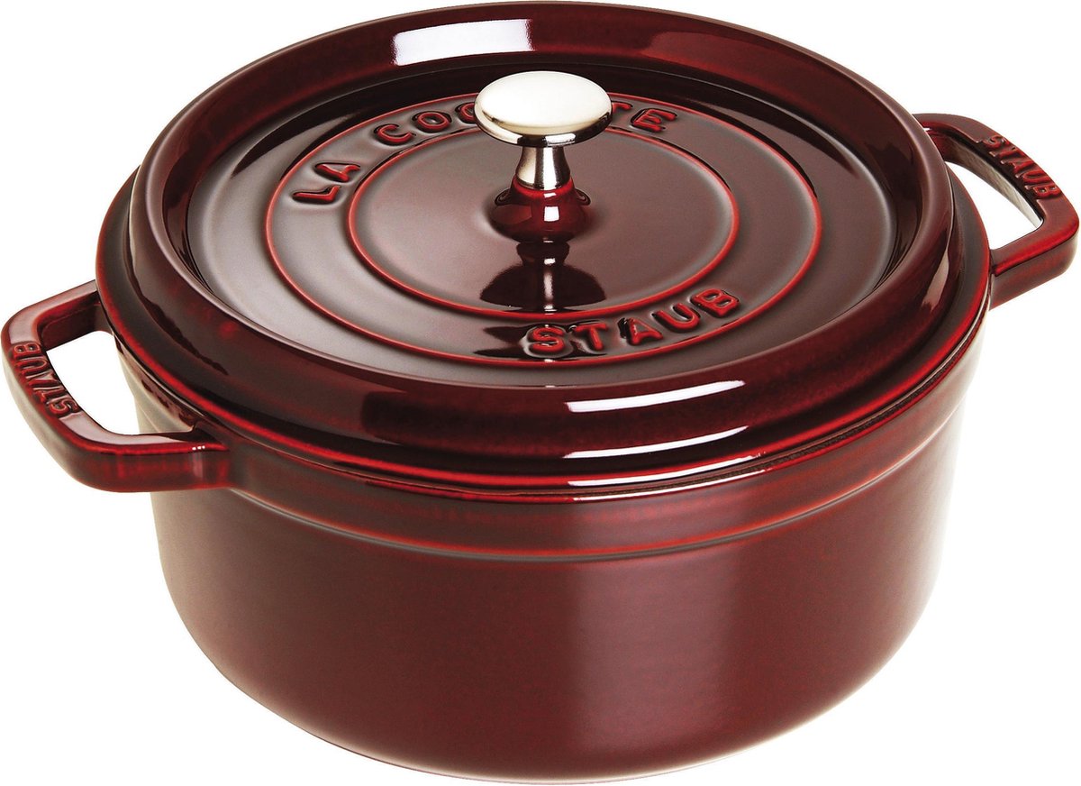 Staub braadpan - rond - 24 cm - grenadine