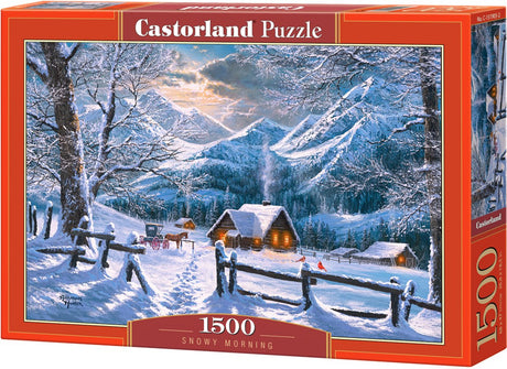 Castorland Snowy Morning – Puzzle – 1.500 Teile – Satin-Finish – perfekte Passform – europäische Qualität