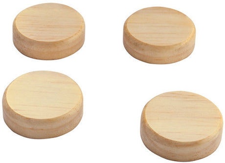Sigel-Magnete – massives Kiefernholz – ø 33 mm – 4 Stück – si-ba210