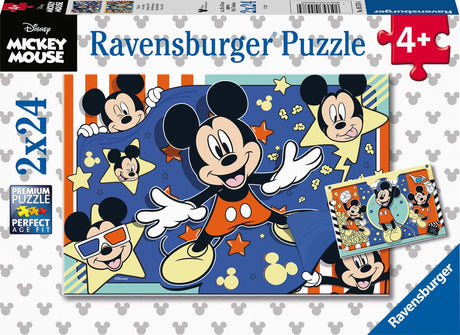Ravensburger Mickey Mouse im Kino -Puzzle, 2x24st.