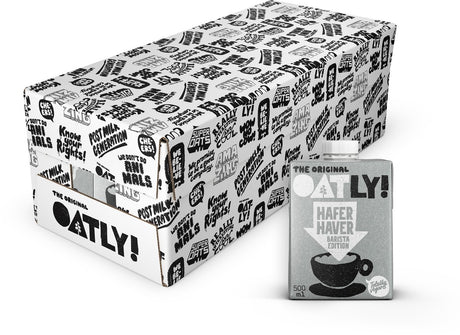 Hafer! oatly oats Barista Edition – 10 Stück – (5l) – haltbare Pflanzenmilch – Barista 0,5l – Vorteilspack
