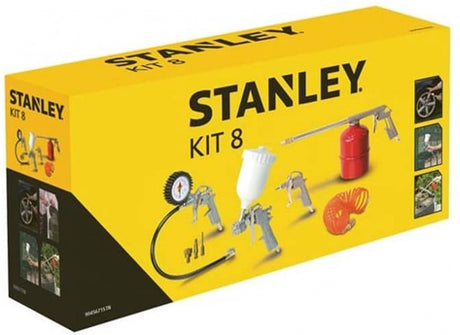 Stanley Druckluftwerkzeug-Set 8-teilig – inklusive 3 Düsen