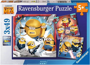 Ravensburger Puzzle Ich – Einfach unverbesserlich 4 – drei Puzzles – 49 Teile – Kinderpuzzle
