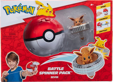 Battle Spinner Einzelpackung Evoli Pokeball | 3 Stück