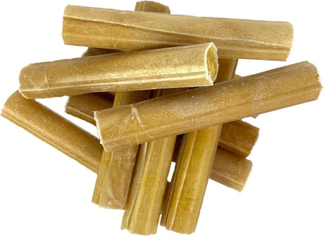 Petsnack – Hundesnack – gepresste Kaustange mit Huhn – getrocknete Büffelhaut – 12,5 cm – 25 Stück
