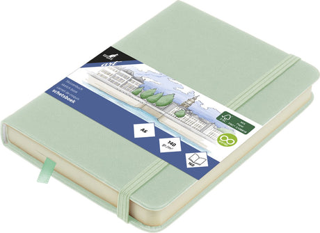 Kangaro-Skizzenbuch A6 – Mint – PU-Hardcover – mit Gummiband und Band – Skizzenblock – Skizzenbücher
