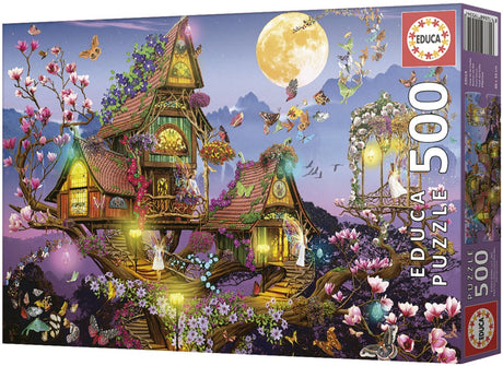 Educa - Puzzle - 500 Teile - Haus der Fee