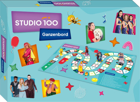 Studio 100 - spel - ganzenbord 30 jaar - met dobbelstenen en pionnen - jubileum editie