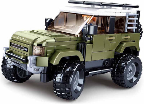Sluban model bricks english suv attacker bouwspeelgoed kinderen vanaf 8 jaar - constructiespeelgoed modelbouw - bouwdoos met 317 bouwstenen - m38-b1015