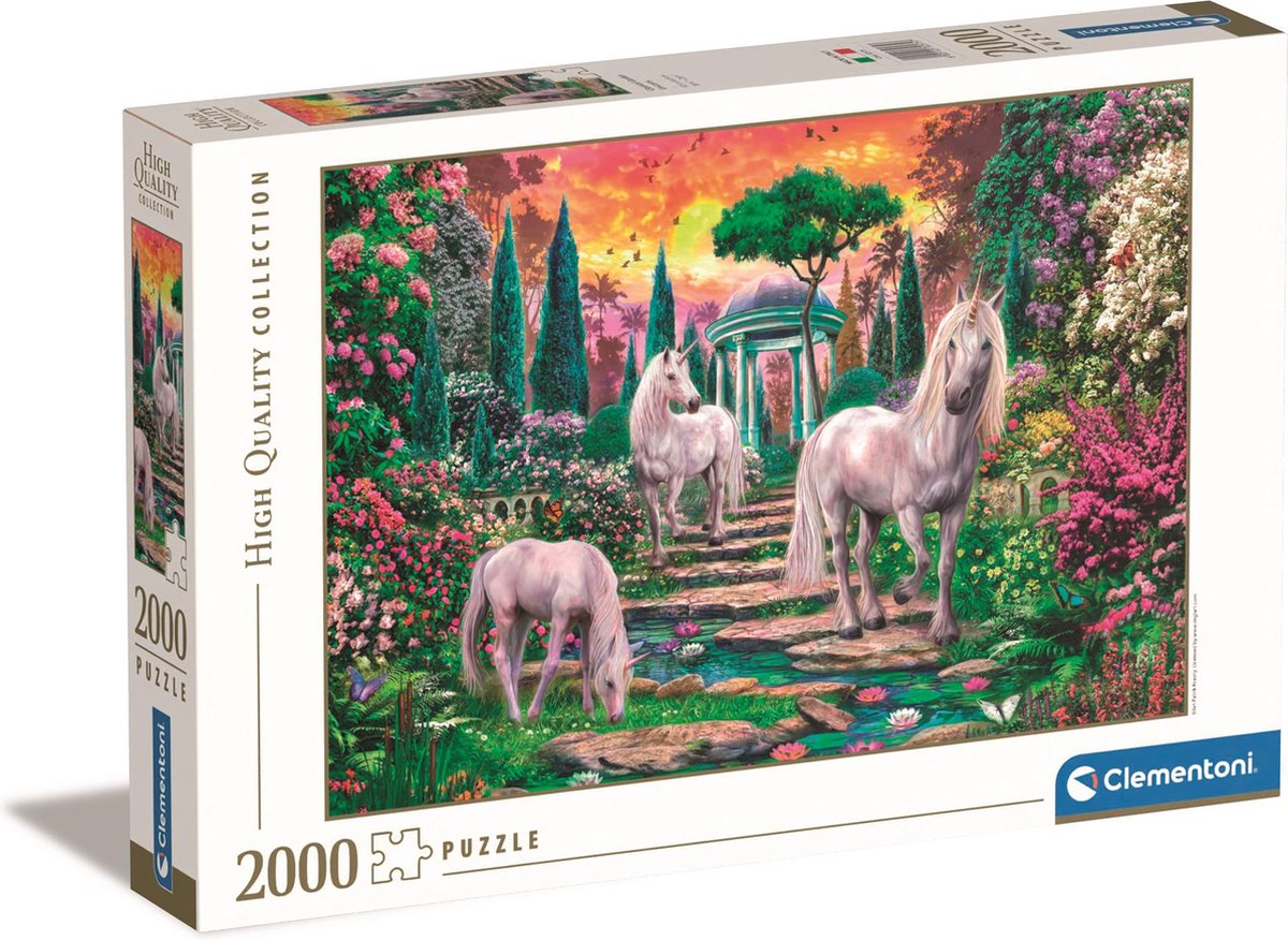Clementoni Puzzle klassische Einhörner, 2000 Teile.