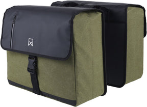 Willex - Fahrradtaschen - Business - 30 - l - Canvas - Grün - und - Schwarz