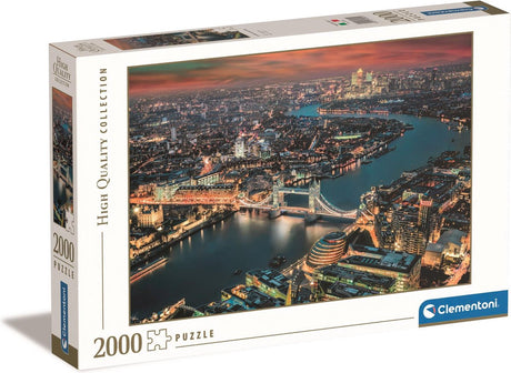 Clementoni – Puzzle – 2000 Teile – Luftaufnahme von London – Puzzle für Erwachsene – hochwertige Sammlung