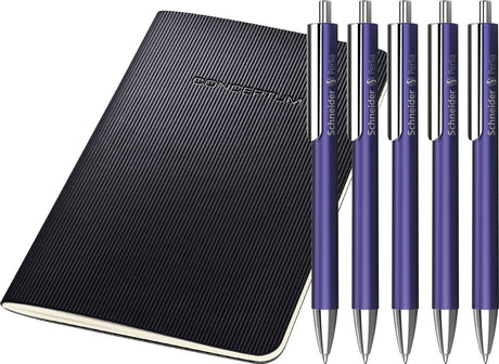 Schneider Schreibgeräte Schneider Kugelschreiber – Perlia – XB – Violett – 5 Stück – blaue Tinte – S-139608-5