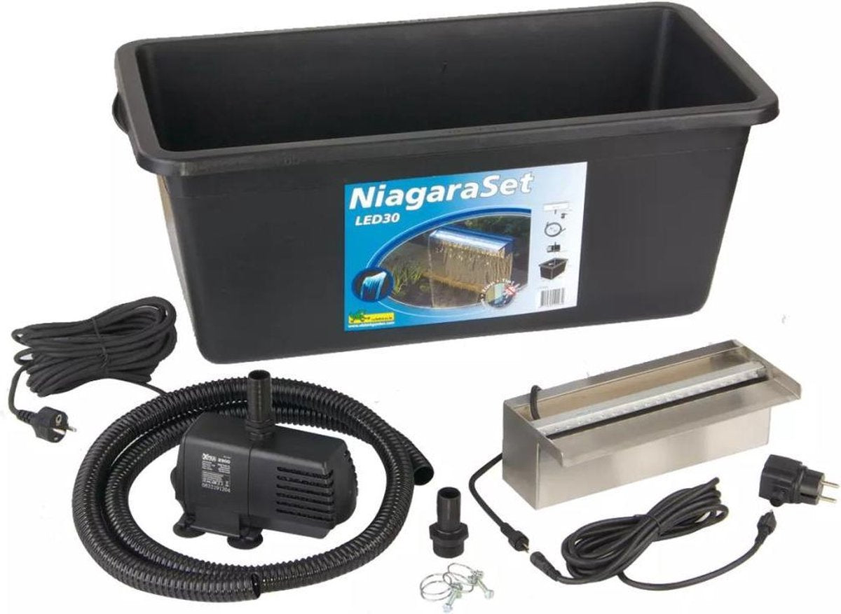 Ubbink Watervalset Niagara mit Pumpe LED 30 cm