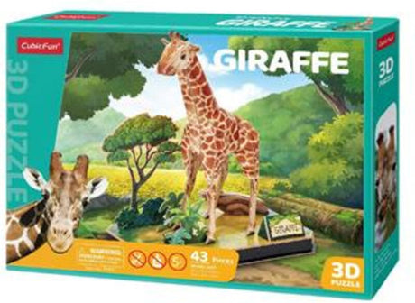 Kubisches lustiges 3D-Puzzle-Giraffe