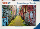 Ravensburger Puzzle Straße in Amsterdam, 3000.
