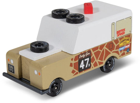 Candylab Toys Candycar Toons – Safari Drifter Gira – Holzfahrzeug – 3+