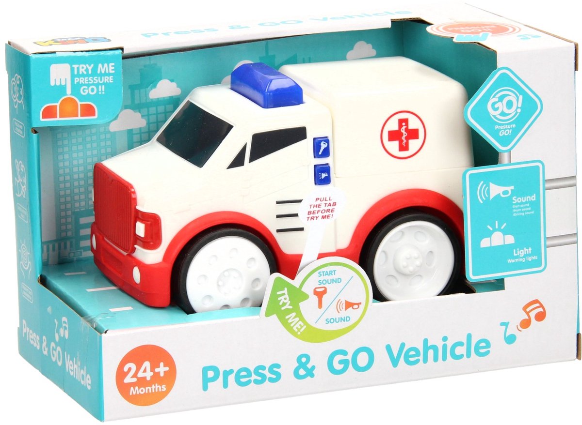 Lobbes Toys BV Press Go Car – Krankenwagen