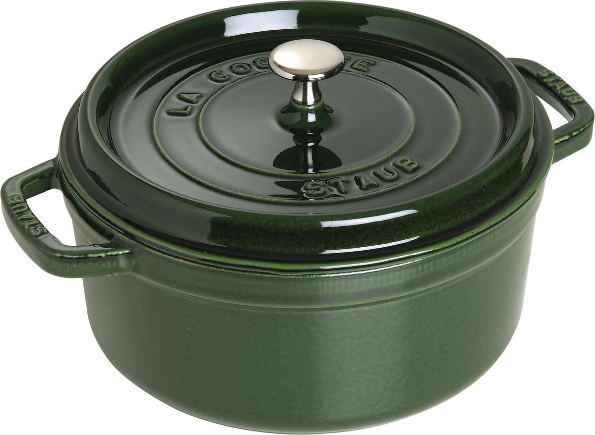 Staub Kasserolle - rund - 24 cm - Basilikum