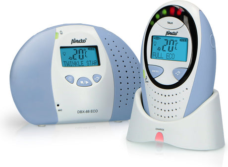 Alecto dbx-88 eco – vollständig umweltfreundliches Dect-Babyphone mit Display – blau