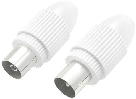 Hama Koax-Set Steckerkupplung klemmbar