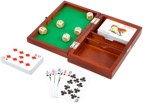 Small Foot - Spielkarten- und Würfelspiel in Holzkiste