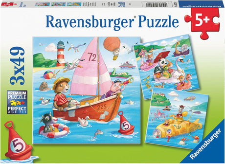 Ravensburger Puzzle Wasserfahrzeuge - Puzzle - 3x49 Teile