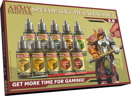 Das Army Painter Speedpaint Metallics Set 2.0, 10 x 18 ml