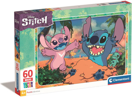 Clementoni Jigsaw Puzzle Super Color Maxi Stich, 60st.