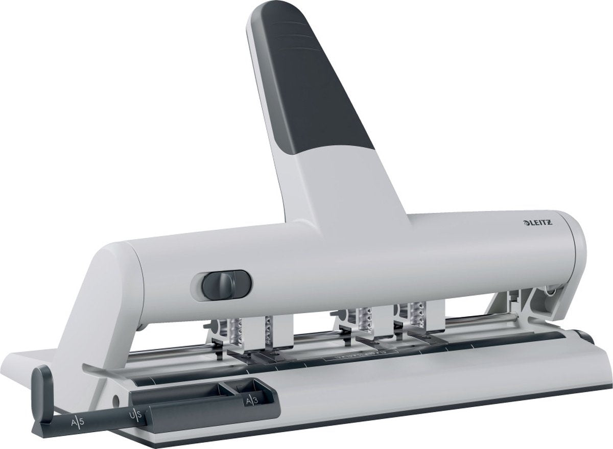 4-Loch Locher Leitz Akto 5114 Silber Anthrazit