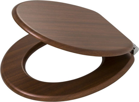 Tiger Douglas – Toilettensitz – Absenkautomatik – MDF FSC – Walnuss