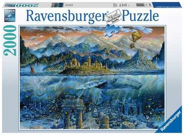 Ravensburger premium puzzel 2000 stukjes - wijze walvis