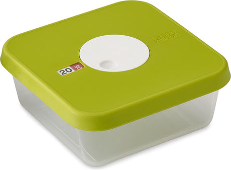 Joseph Joseph Zifferblatt-Aufbewahrungsbox für Lebensmittel – Datumsanzeige – 1,2 l – grün