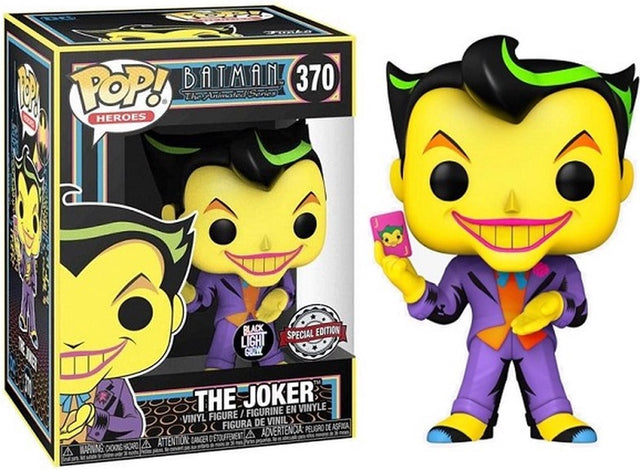 Funko-Pop! DC Comics: Batman The Animated Series – The Joker #370 Black Light Special Edition