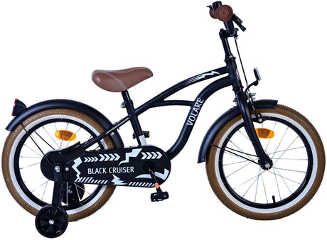 Volare Black Cruiser Kinderbike - Jungen - 16 Zoll - schwarz