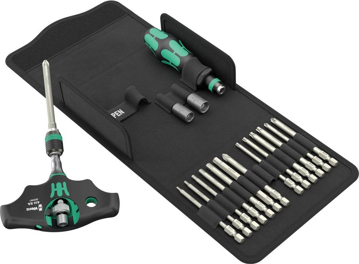 Wera Schraubendreher-Set Kraftform kompakt 400 RA SHK Set 1 19-tlg.w.ve...