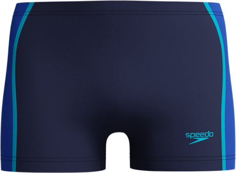 Speedo solid splice aquashort heren - strakke zwemshort heren - chloorbestendige zwemboxer heren - sportzwembroek heren met trekkoord - marine blauw - xxl