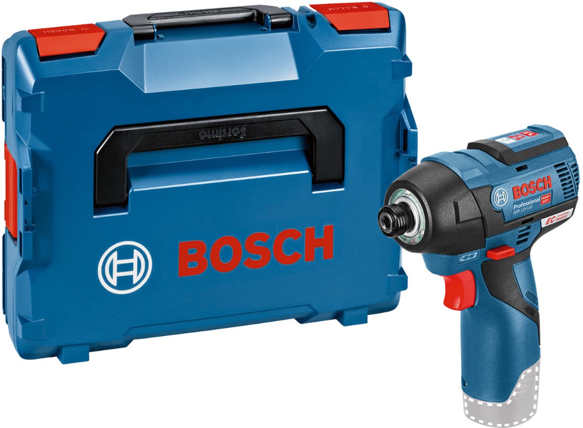 Bosch Professional GDR 12V-110 Akku-Schlagschrauber 110nm 12V Grundkörper in L-Boxx – 06019e0003