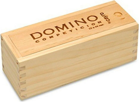 Cayro domino competitie - officiële wedstrijdmaten in fsc houten doos - 28 fiches van hoogwaardige resin - klassiek dominospel - 2-4 spelers - vanaf 6 jaar - collection