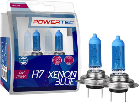 Powertec H7 12V Halogenlampen – Xenonblau – 2er-Set