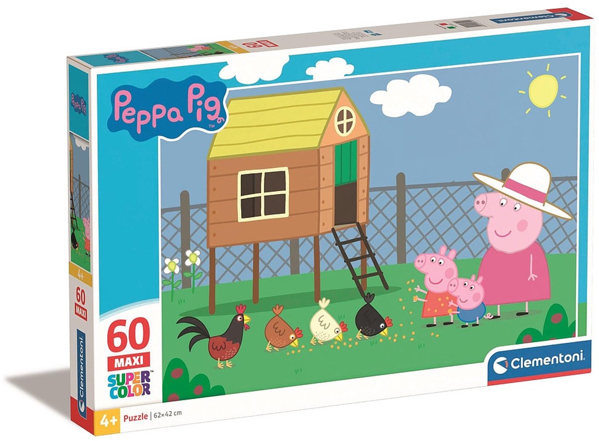 Clementoni - Peppa Pig Puzzle - Kinderpuzzle - Puzzle mit 60 Teilen - ab 4 Jahren